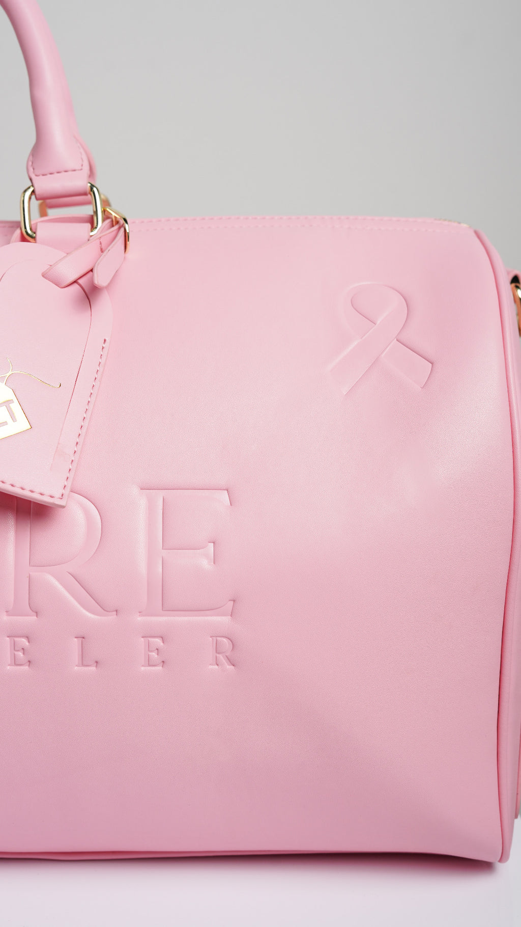 Breast Cancer Leisure Traveler Duffle Bag (Pink)