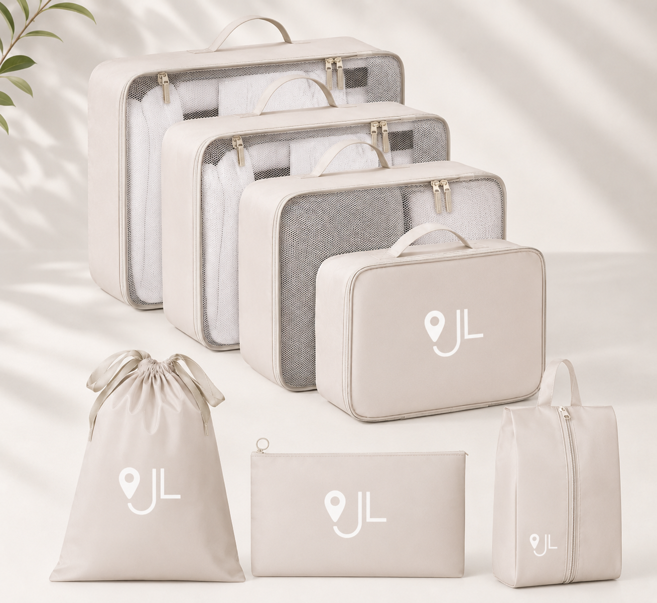 JL Waterproof Packing Cubes (7 Pieces)